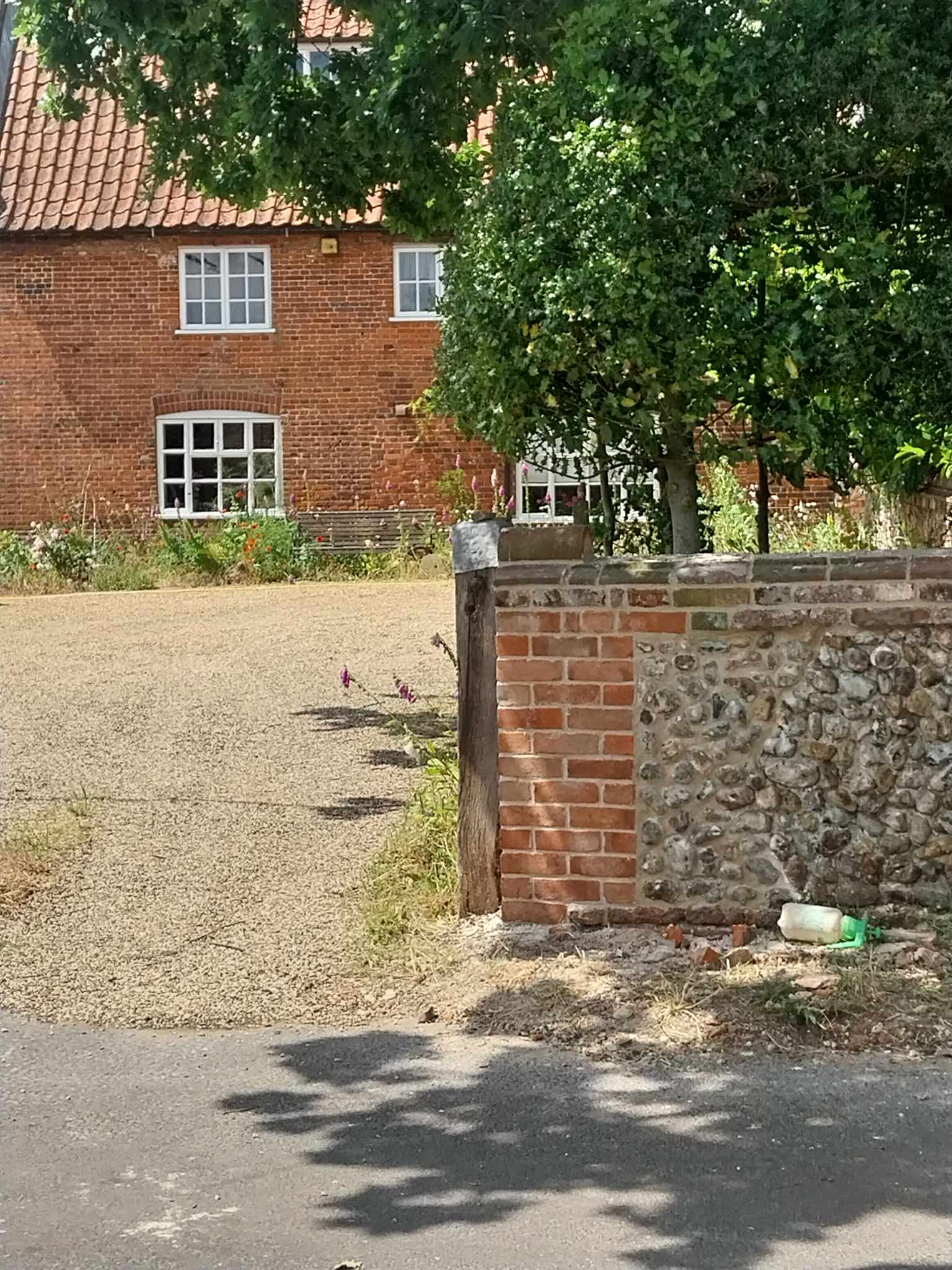 Lime Mortar Pointed Brick Wall